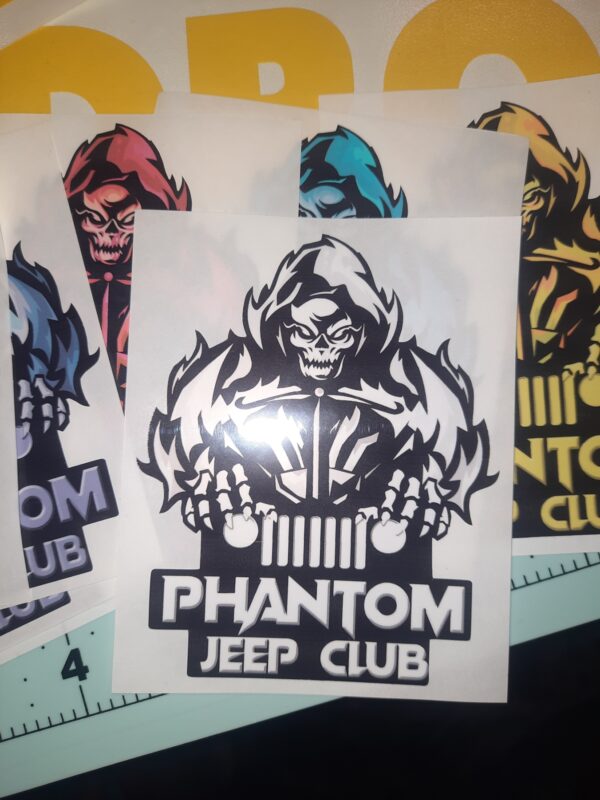 Phantom Jeep Club Decal